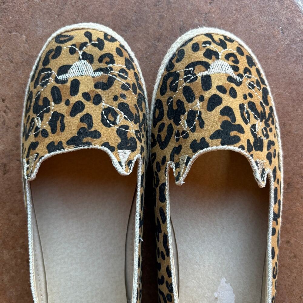 Pepaloves Leopard Novelty Flats w Espadrille Styling size 41/US 10 - Picture 11 of 13